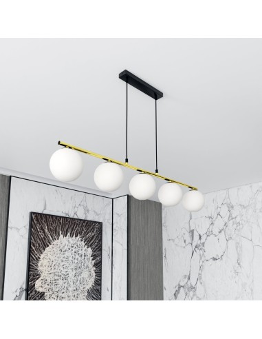 Lampa wisząca ALLORA 5 BLACK EMIBIG