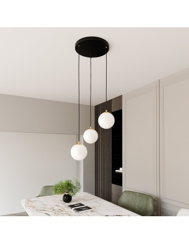 Lampa wisząca ROYAL 3 BLACK EMIBIG