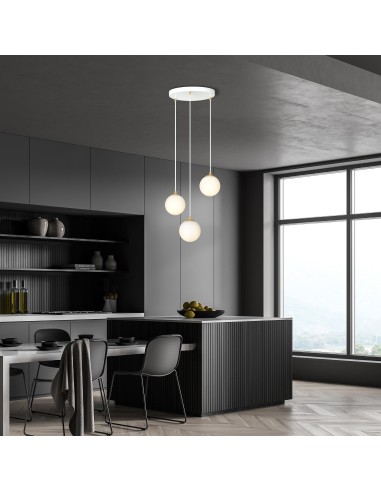 Lampa wisząca ROYAL 3 WHITE EMIBIG