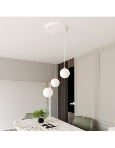 Lampa wisząca ROYAL 3 WHITE EMIBIG