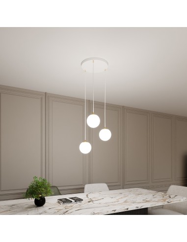 Lampa wisząca ROYAL 3 WHITE EMIBIG