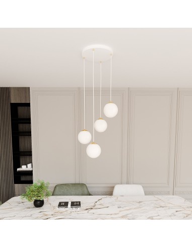 Lampa wisząca ROYAL 4 WHITE EMIBIG