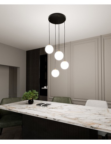 Lampa wisząca ROYAL 4 BLACK EMIBIG