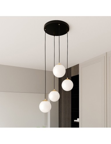 Lampa wisząca ROYAL 4 BLACK EMIBIG