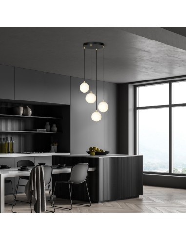 Lampa wisząca ROYAL 4 BLACK EMIBIG