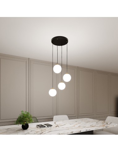 Lampa wisząca ROYAL 4 BLACK EMIBIG