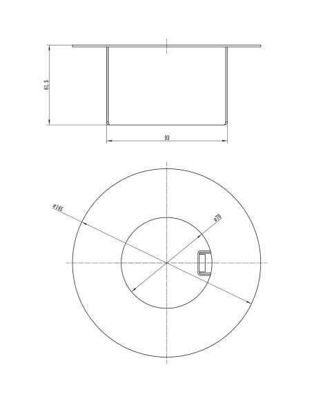 Palnik do biokominka DIY Okrągły BIOkominkiGMT