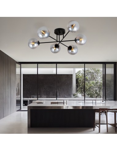 Lampa sufitowa ROMA 6 BL GRAFIT EMIBIG