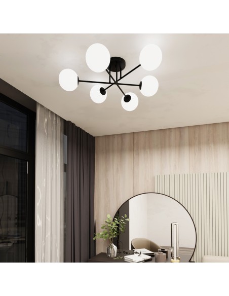 Lampa sufitowa ROMA 6 BL OPAL EMIBIG