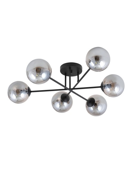 Lampa sufitowa ROMA 6 BL GRAFIT EMIBIG