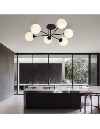 Lampa sufitowa ROMA 6 BL OPAL EMIBIG