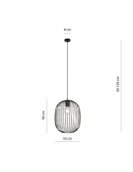 Lampa wisząca ONYX 1 BL EMIBIG
