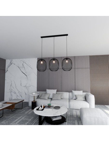 Lampa wisząca ONYX 3 BL EMIBIG