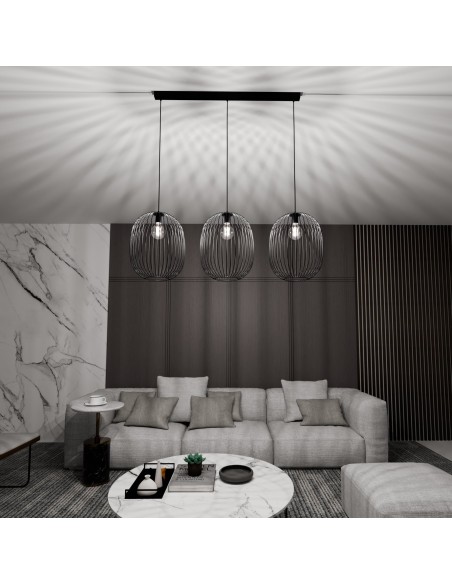 Lampa wisząca ONYX 3 BL EMIBIG