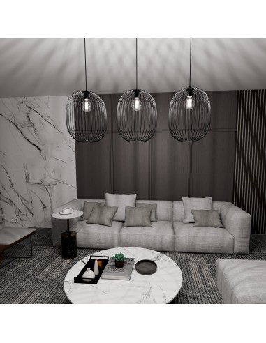 Lampa wisząca ONYX 3 BL EMIBIG