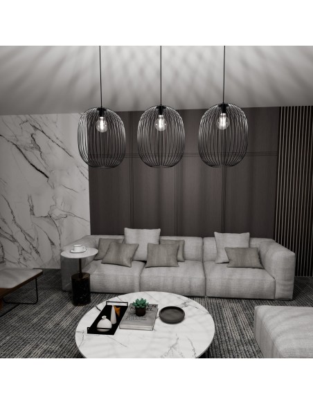 Lampa wisząca ONYX 3 BL EMIBIG