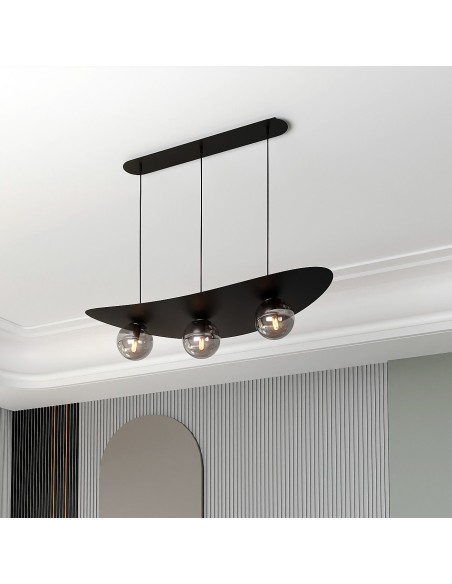 Lampa wisząca AUARA 3 BL GRAFIT EMIBIG