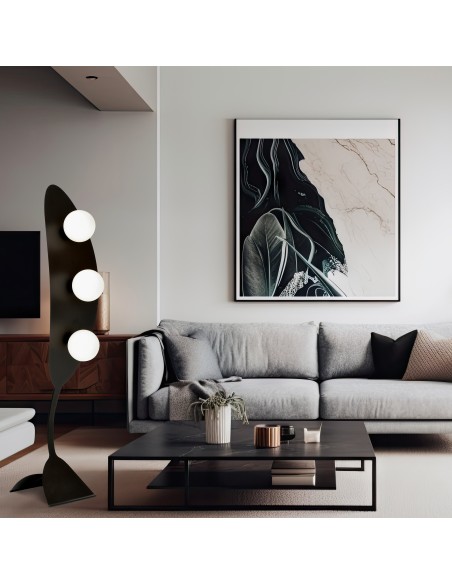 Lampa podłogowa AURA LP3 BL OPAL EMIBIG