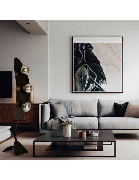 Lampa podłogowa AURA LP3 BL GRAFIT EMIBIG