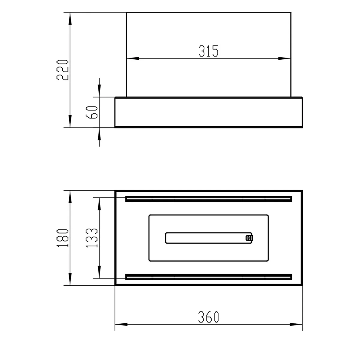 Biokominek wolnostojący GLOW