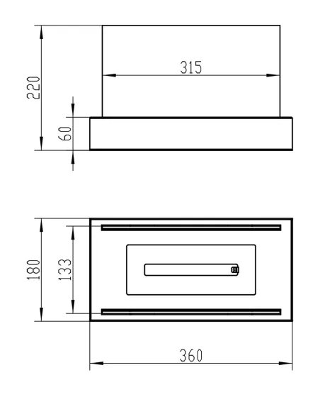 Biokominek wolnostojący GLOW