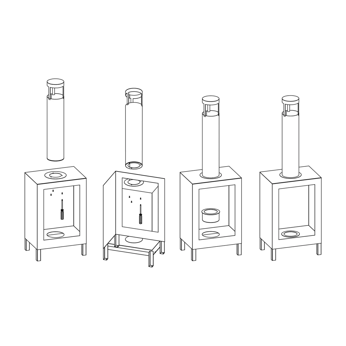 Biokominek wolnostojący KOZEN