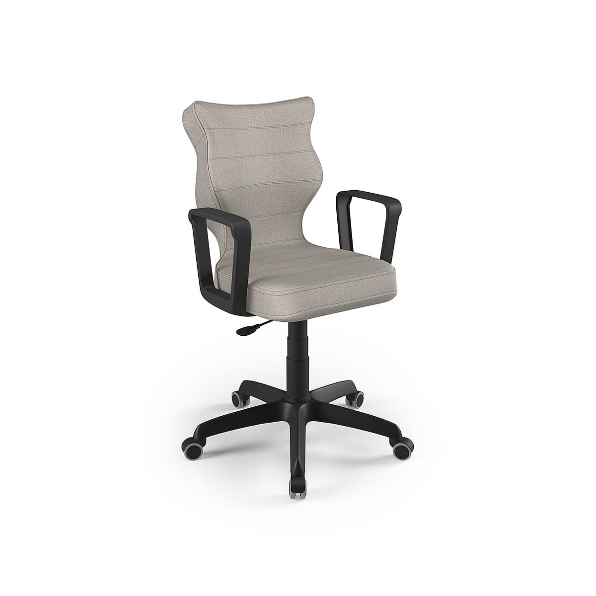 Krzesło obrotowe młodzieżowe z podłokietnikami na kółkach NORM ENTELO