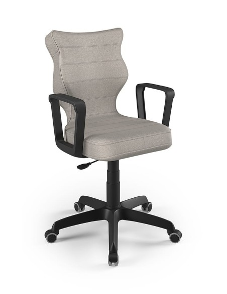 Krzesło obrotowe młodzieżowe z podłokietnikami na kółkach NORM ENTELO