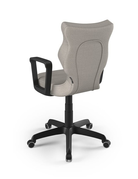 Krzesło obrotowe młodzieżowe z podłokietnikami na kółkach NORM ENTELO