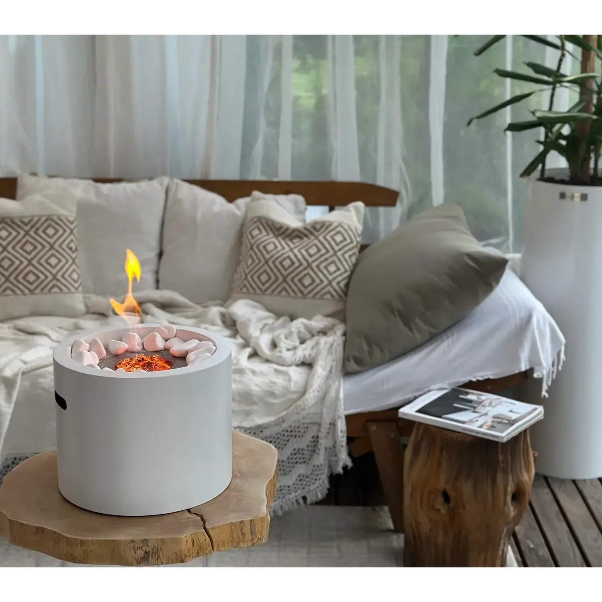 Biokominek wolnostojący MOON MINI