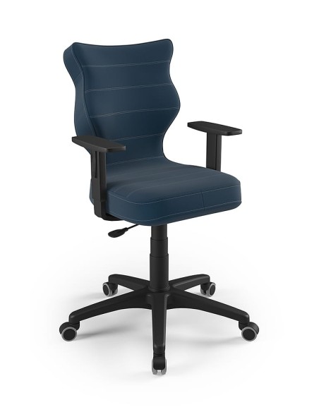 Krzesło obrotowe młodzieżowe z podłokietnikami na kółkach DUO ENTELO