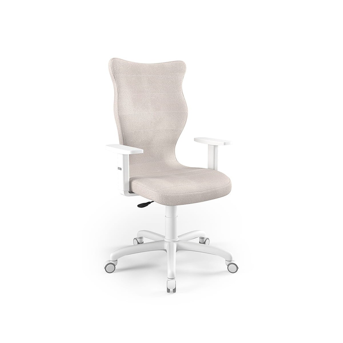Krzesło obrotowe biurowe z podłokietnikami na kółkach ARCO ENTELO rozmiar 7