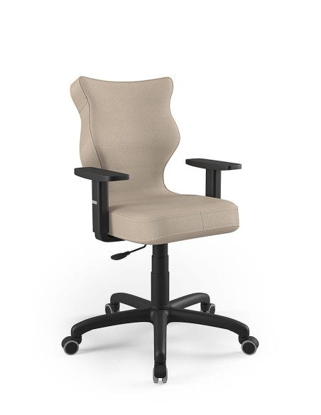 Krzesło obrotowe biurowe z podłokietnikami na kółkach ARCO ENTELO rozmiar 6