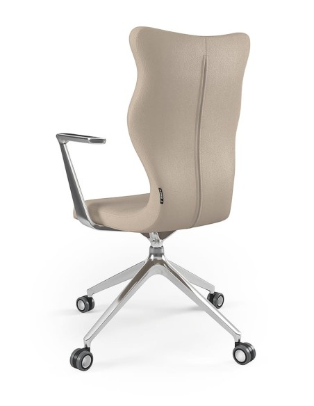 Krzesło obrotowe biurowe z podłokietnikami na kółkach KUMA ENTELO rozmiar 7