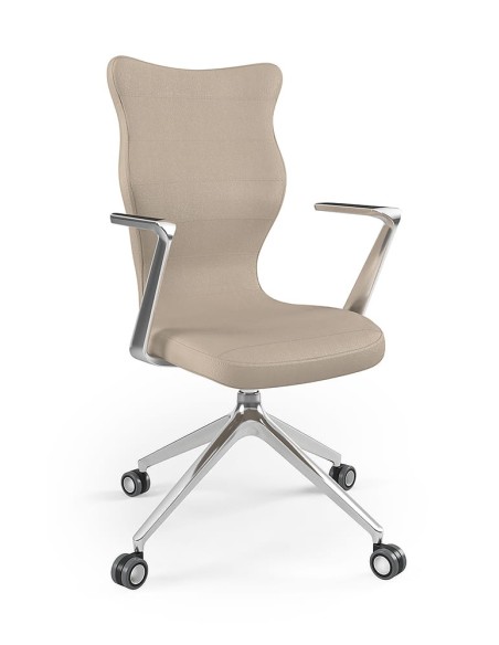 Krzesło obrotowe biurowe z podłokietnikami na kółkach KUMA ENTELO rozmiar 7