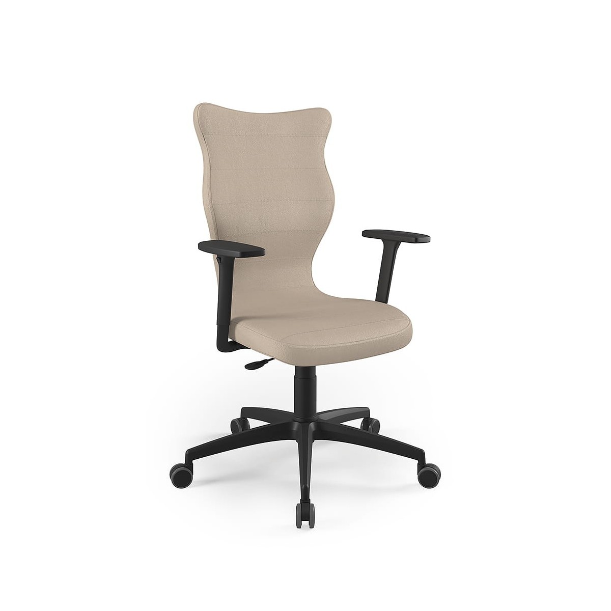 Krzesło obrotowe biurowe z podłokietnikami na kółkach PERTO ENTELO rozmiar 7