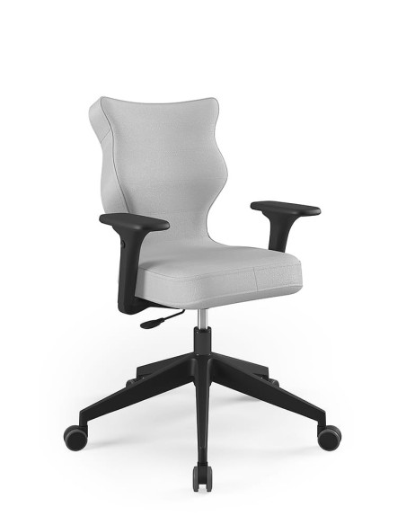 Krzesło obrotowe biurowe z podłokietnikami na kółkach NERO ENTELO rozmiar 6