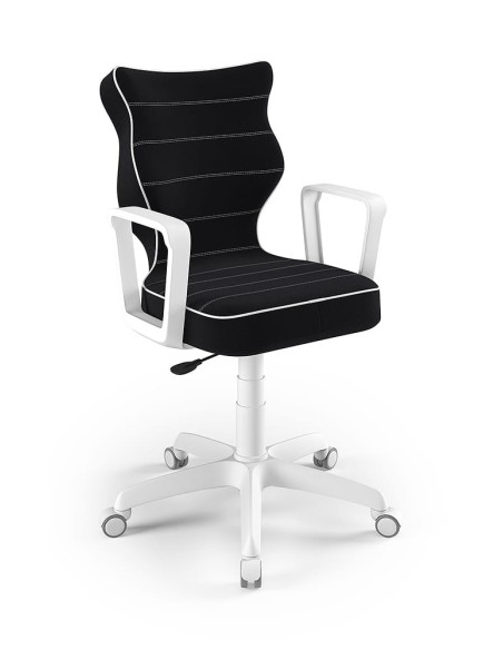 Krzesło obrotowe młodzieżowe z podłokietnikami na kółkach NORM ENTELO