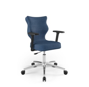 Krzesło obrotowe biurowe z podłokietnikami na kółkach PERTO ENTELO rozmiar 6 2