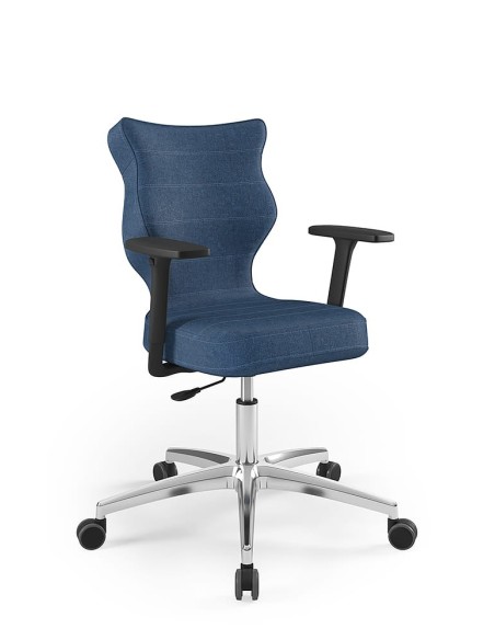 Krzesło obrotowe biurowe z podłokietnikami na kółkach PERTO ENTELO rozmiar 6