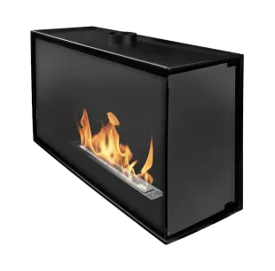 Biokominek do zabudowy NAROŻNY BIO-EKO