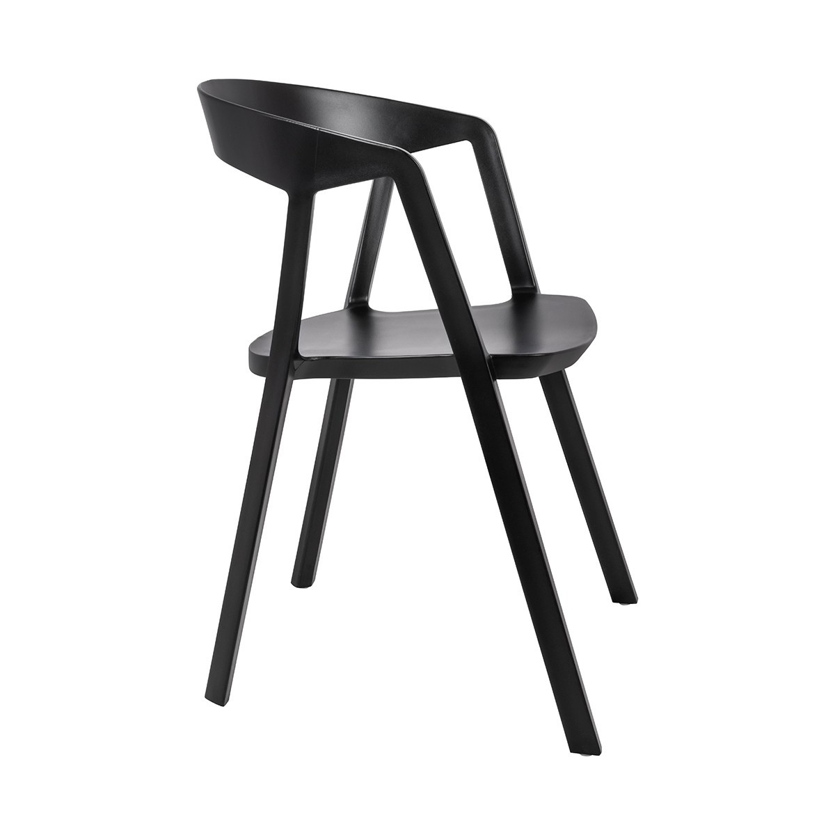 Krzesło VIBIA czarne - polipropylen KINGHOME