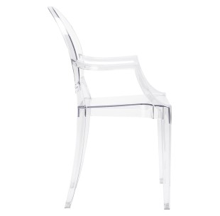 Krzesło LOUIS transparentne - poliwęglan KINGHOME 2