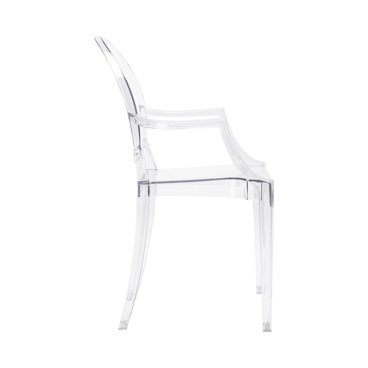 Krzesło LOUIS transparentne - poliwęglan KINGHOME