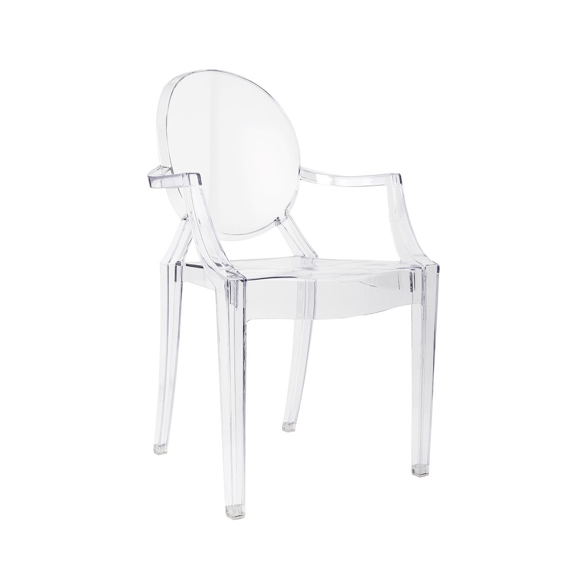 Krzesło LOUIS transparentne - poliwęglan KINGHOME