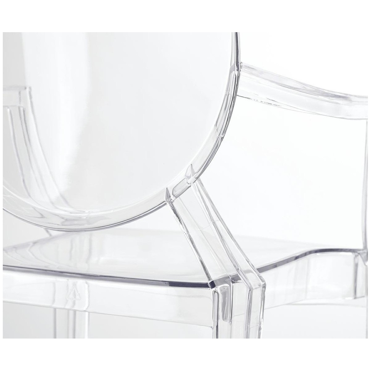 Krzesło LOUIS transparentne - poliwęglan KINGHOME