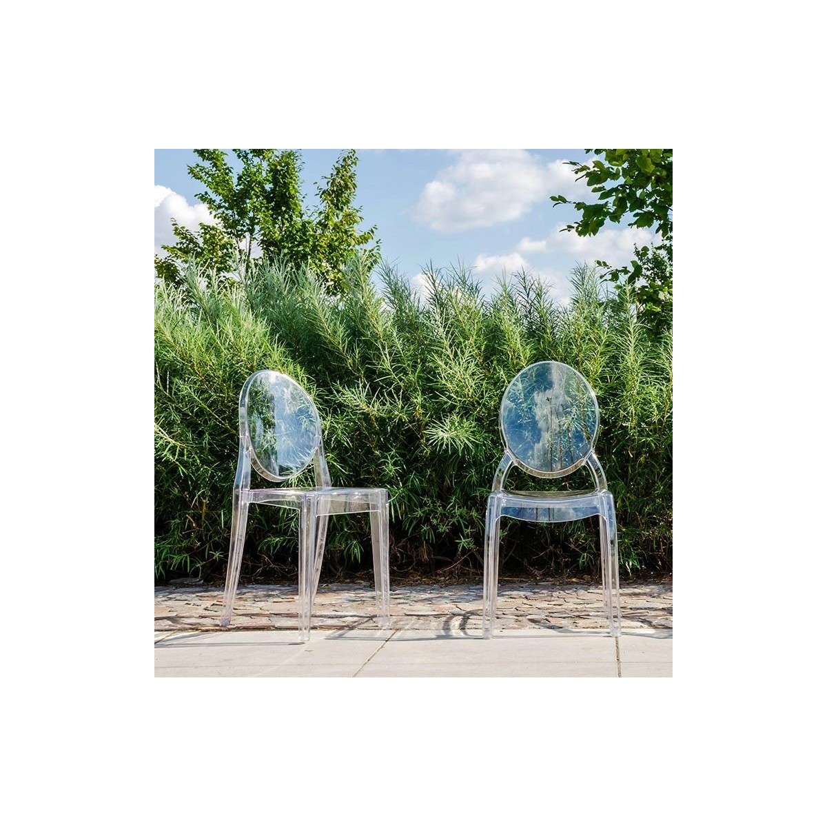 Krzesło LOUIS transparentne - poliwęglan KINGHOME