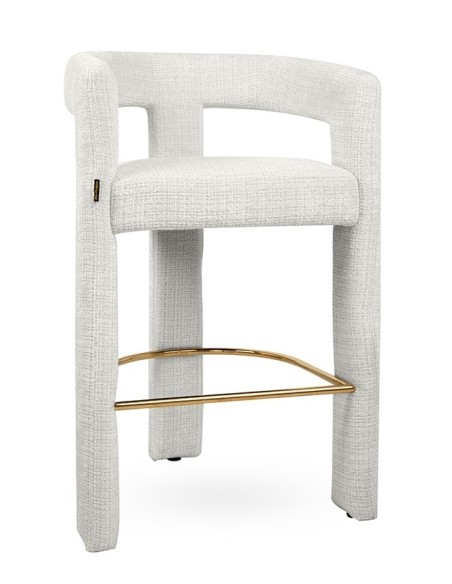 MaMaison krzesło barowe LOGAN białe KINGHOME