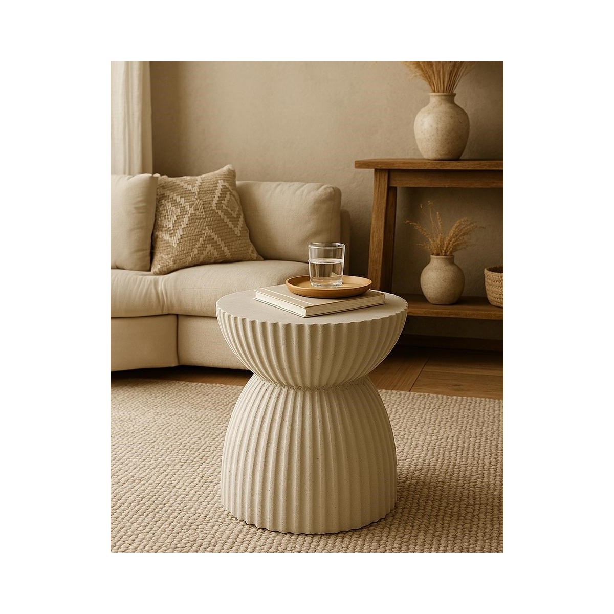 Stolik TURNO beżowy MaMaison