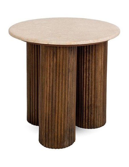Stolik RAGNO marmur / drewno MaMaison